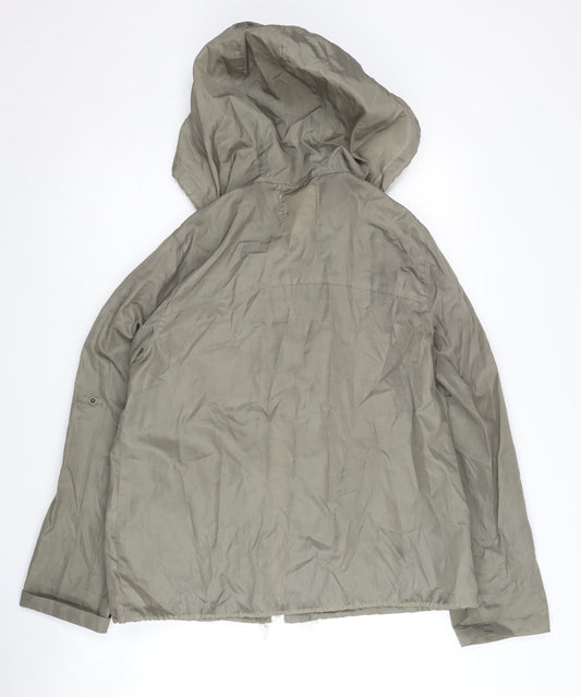 Womens UK Size 8 SoulCal & Co Green Anorak Coat