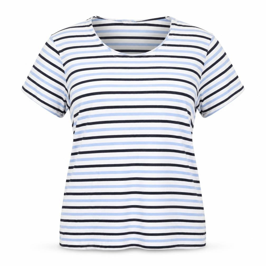 Womens UK Size 22/24 Cotton Traders Multicoloured Basic T-Shirt