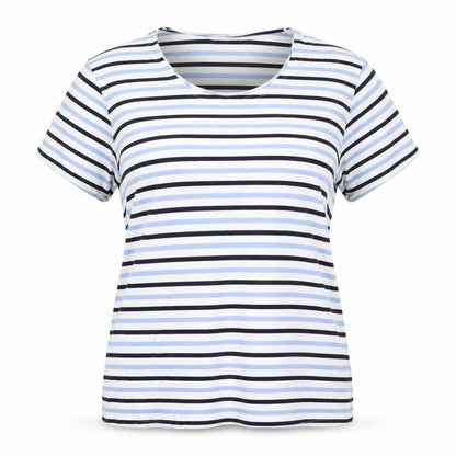 Womens UK Size 22/24 Cotton Traders Multicoloured Basic T-Shirt