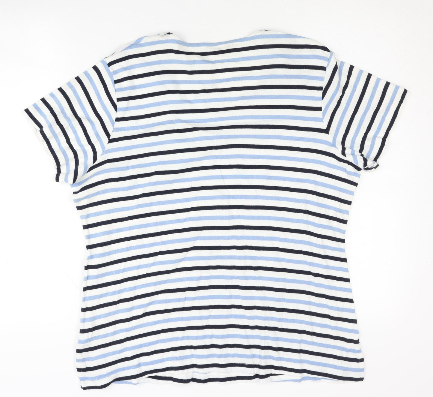Cotton Traders Women's Striped T-Shirt Multicoloured 22/24