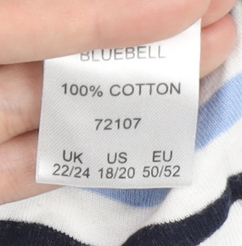 Cotton Traders Women's Striped T-Shirt Multicoloured 22/24