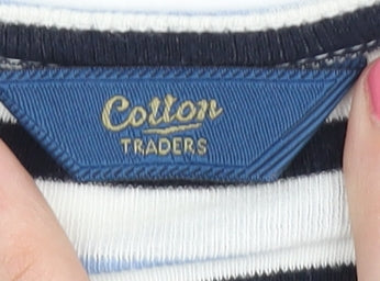 Cotton Traders Women's Striped T-Shirt Multicoloured 22/24