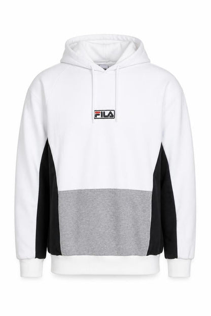 Mens UK Size L FILA White Pullover Hoodie