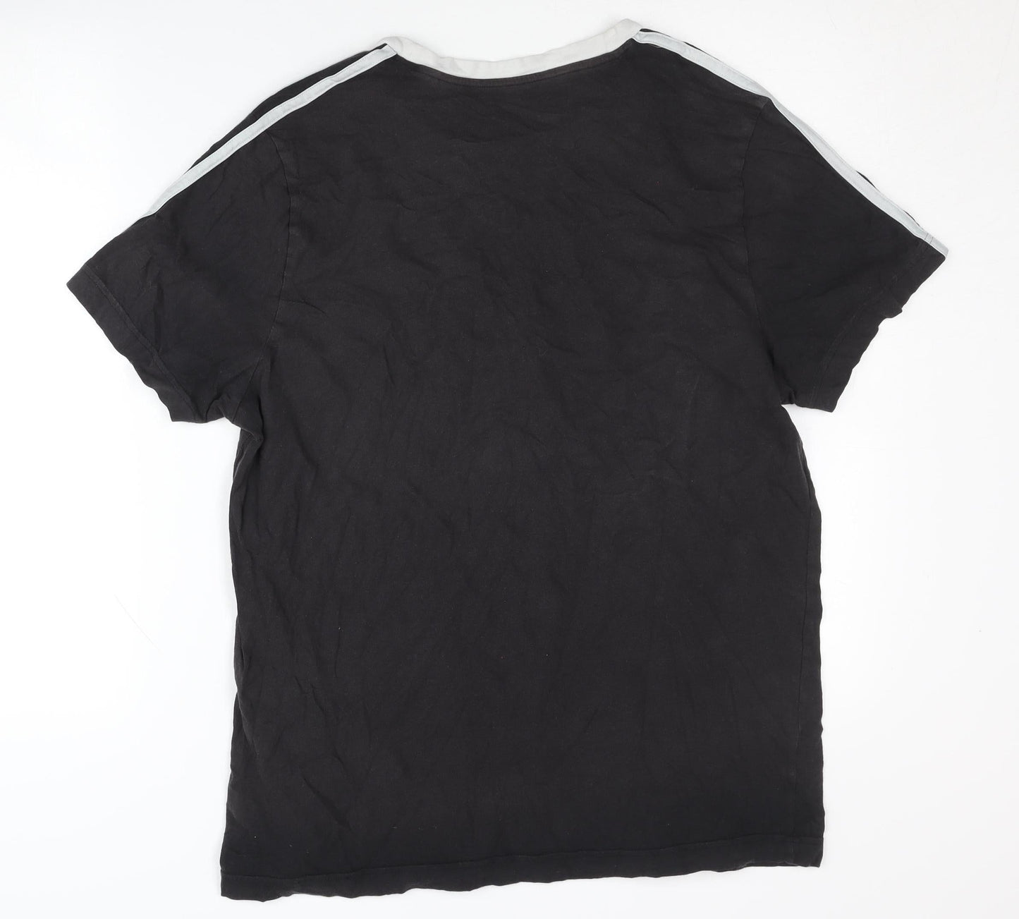 Adidas Men's Black XL Crew Neck Short Sleeve T-Shirt