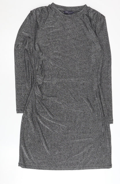 Marks and Spencer Black Sheath Dress, Size 12, Women, Stretch
