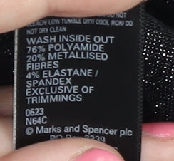 Marks and Spencer Black Sheath Dress, Size 12, Women, Stretch