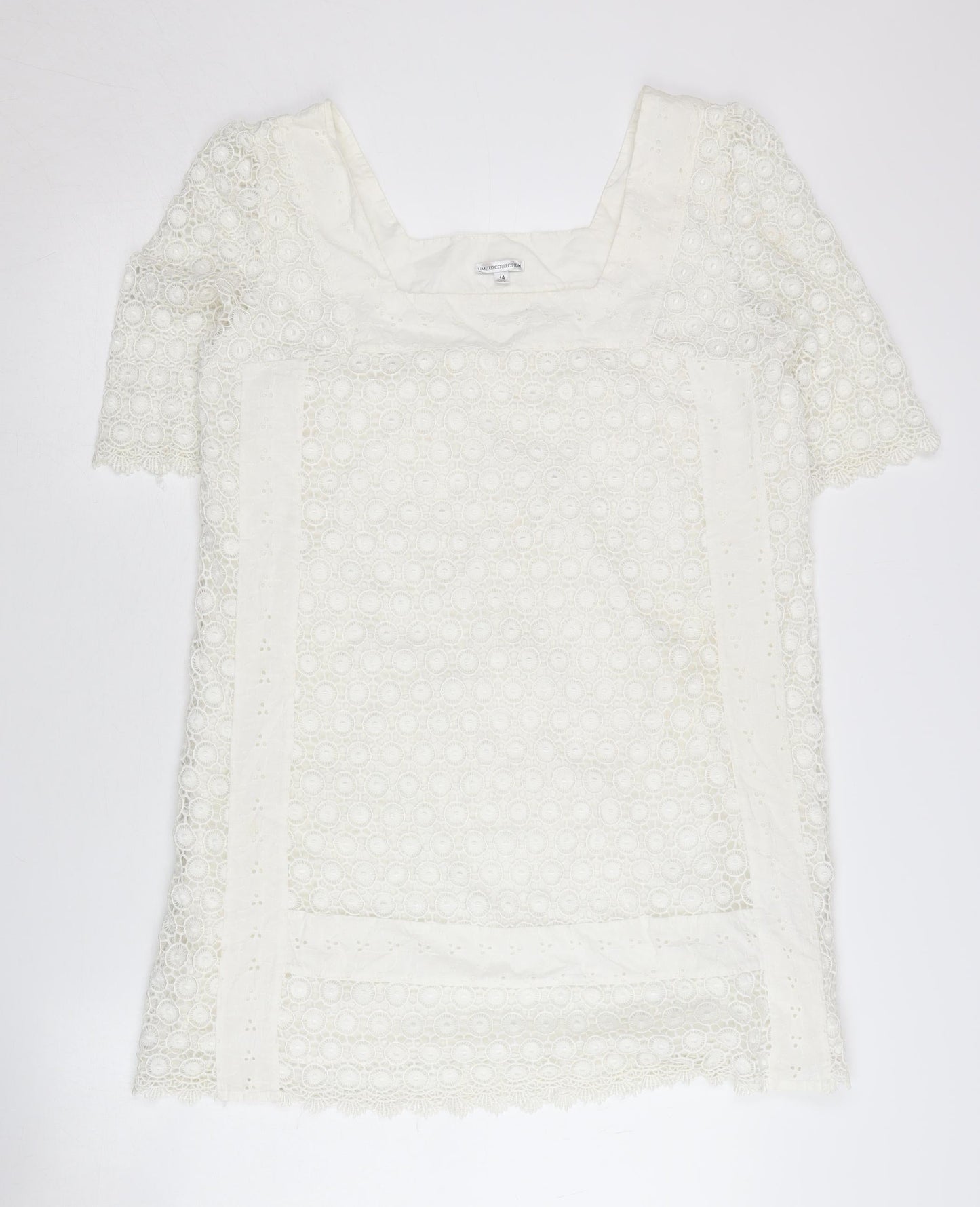 Marks and Spencer Women's White Lace Dress UK 14