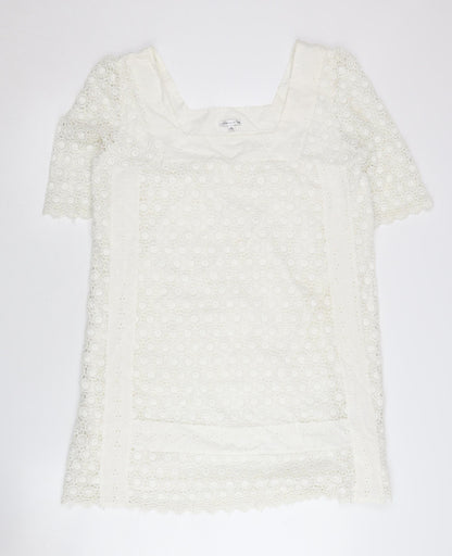 Marks and Spencer Women's White Lace Dress UK 14