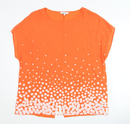 Womens UK Size 18 NEXT Orange Jersey T-Shirt