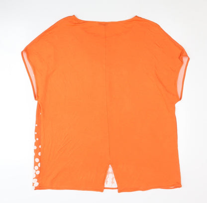 Womens UK Size 18 NEXT Orange Jersey T-Shirt