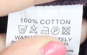 Racing Green Men's Purple Polo Shirt L