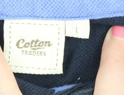 Cotton Traders Men's Black Polo Shirt