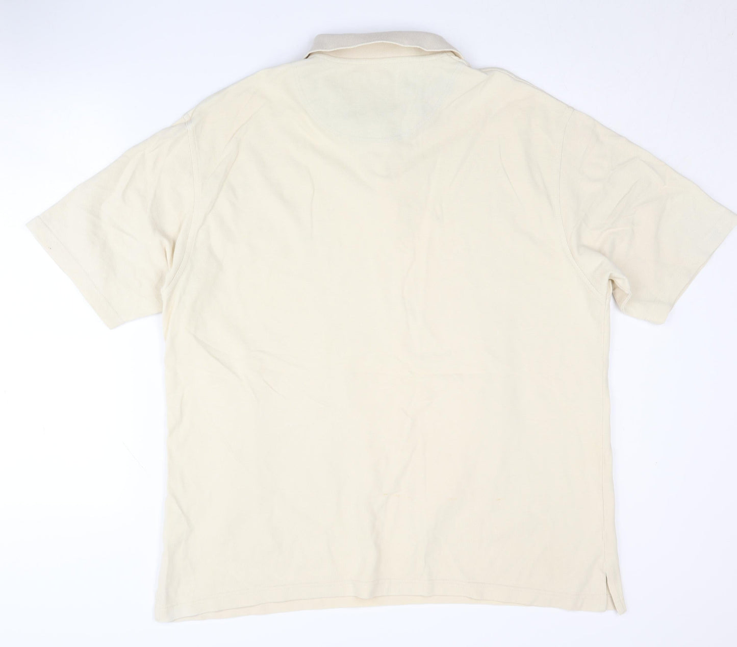 Pierre Cardin Men's Beige Polo, Size L, Casual Style