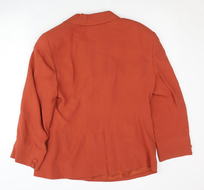 Womens UK Size 16 Episode Regular Orange Blazer