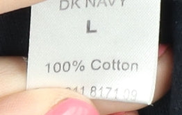 Pierre Cardin Men's Black Cotton Polo Shirt L