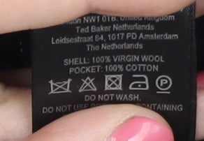 Ted Baker Men's Grey Dress Pants, Size 30, Herringbone Wool