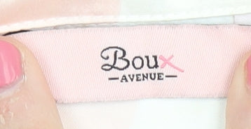 Boux Avenue Women's White Polka Dot Pyjama Top Size 10