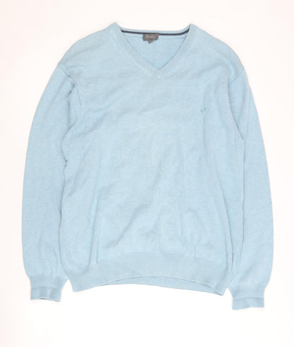 Wolsey Men's Blue V-Neck Pullover Jumper, M