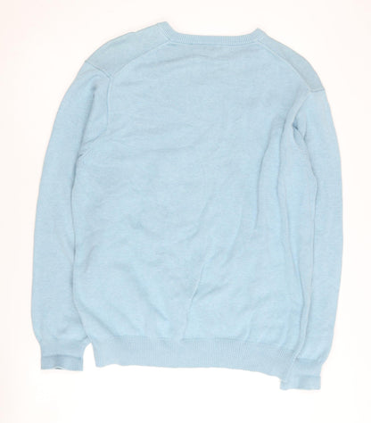 Wolsey Men's Blue V-Neck Pullover Jumper, M