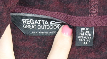 Regatta Women's Red Hoodie, Size 12, Polyester Fleece