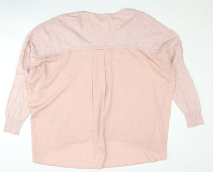 Womens UK Size XL Mint Velvet Pink Pullover Jumper