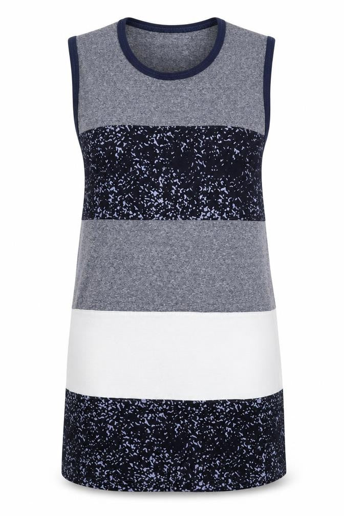 Front view of Steve & Barry's unisex grey tank dress, l, casual style