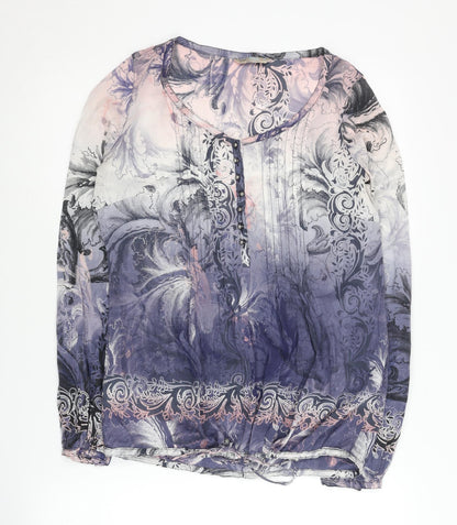 Womens UK Size 10 Marks and Spencer Multicoloured Basic Blouse