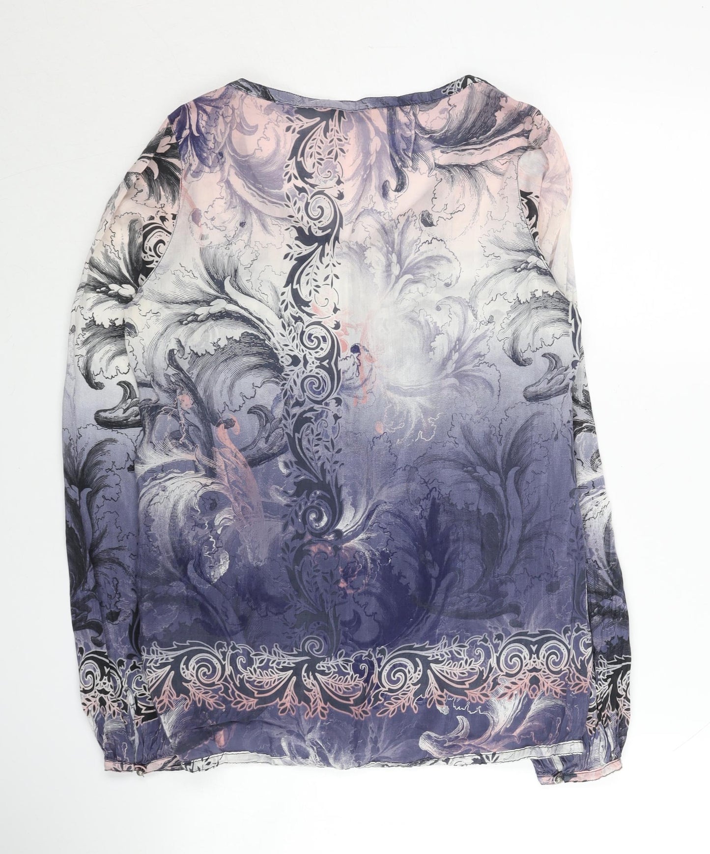Womens UK Size 10 Marks and Spencer Multicoloured Basic Blouse