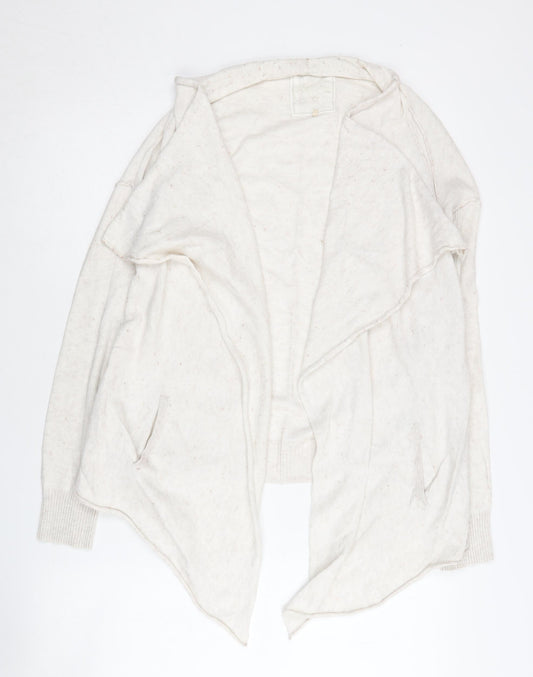 Womens UK Size 10 Fat Face Ivory Cardigan Jumper