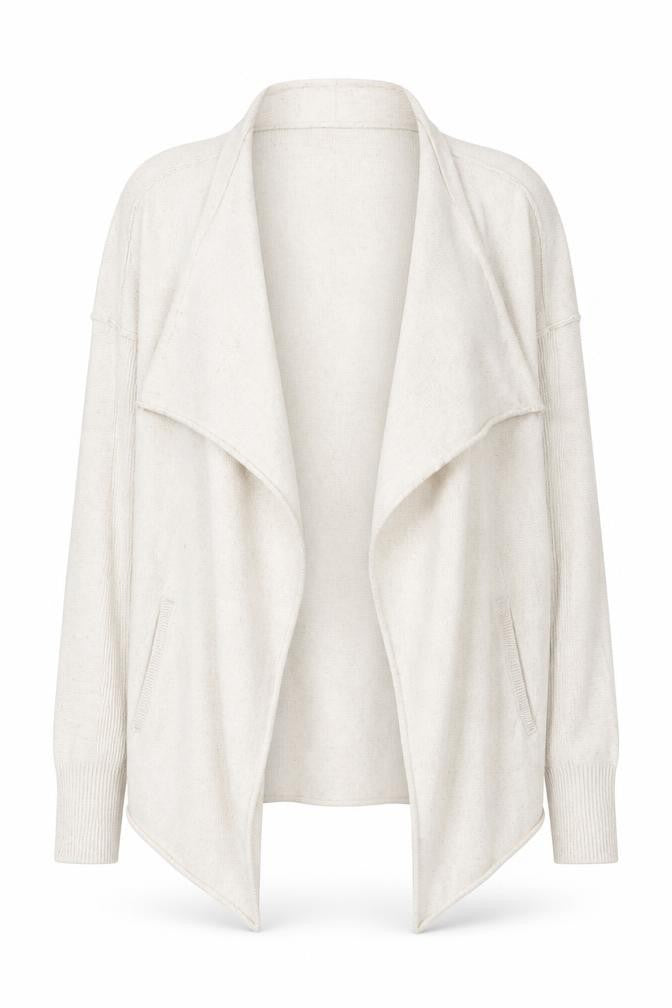 FatFace Women's Ivory Open Front Cardigan Size 10