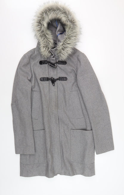 Womens UK Size 10 NEXT Grey Duffle