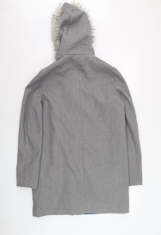 Womens UK Size 10 NEXT Grey Duffle