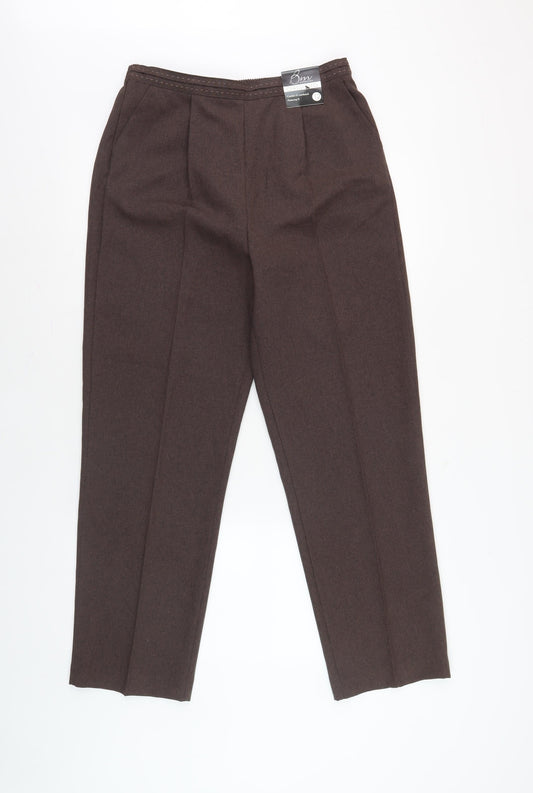 BM Women's Brown Trousers Size 12 New