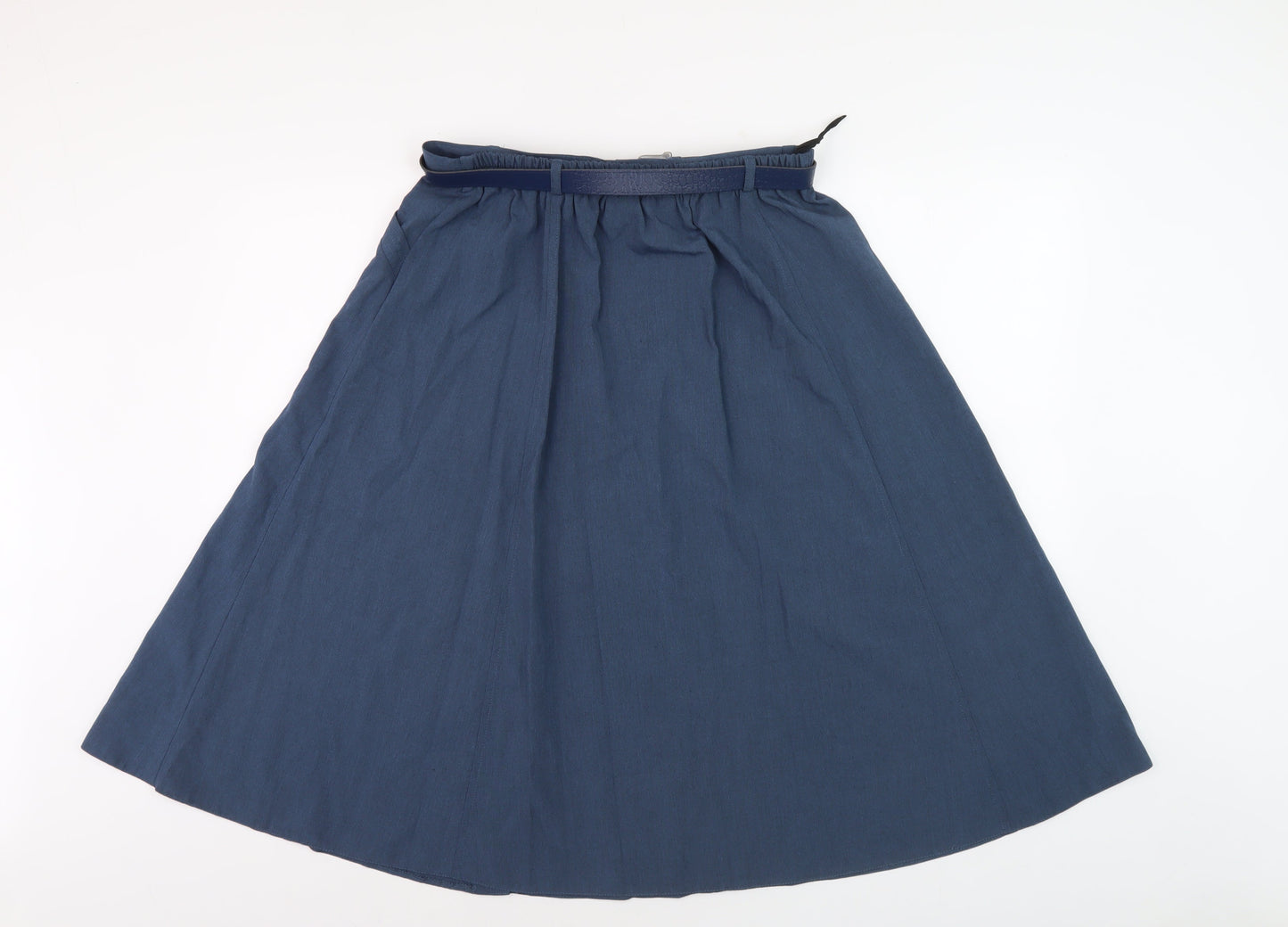 Bonmarché Women’s Blue Midi A-Line Skirt, Size 14