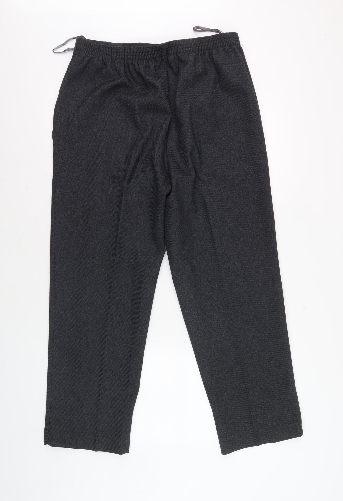 Womens UK Size 12 Unknown Regular Fit Workwear Black Trousers