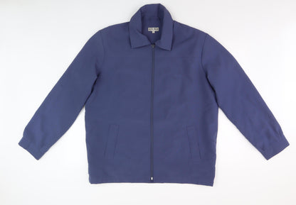 ADMÉ Men's Blue Basic Jacket, Size L, Cotton Blend