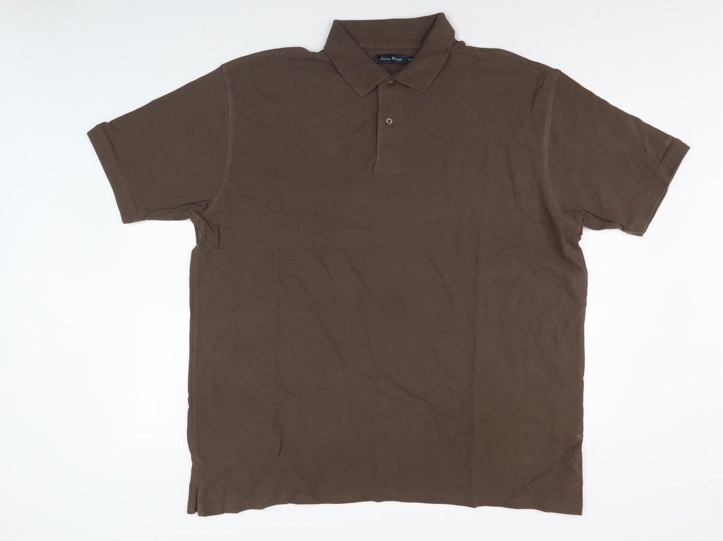 James Pringle Men's Brown 2XL Cotton Polo Shirt