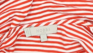 Womens UK Size L Hobbs Red Basic T-Shirt