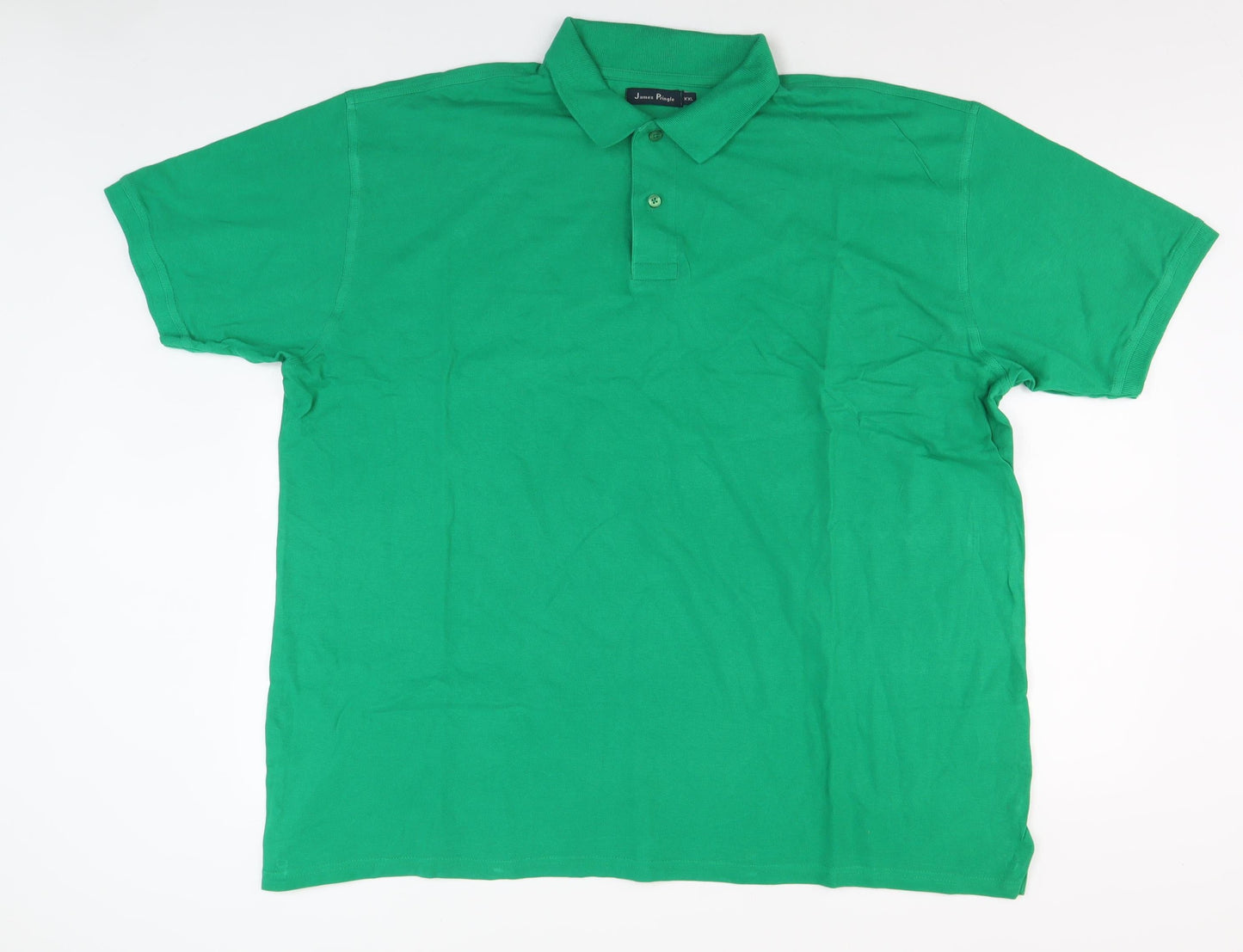 James Pringle Men's 2XL Green Cotton Polo Shirt