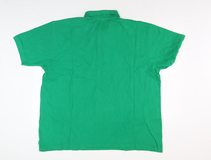 James Pringle Men's 2XL Green Cotton Polo Shirt