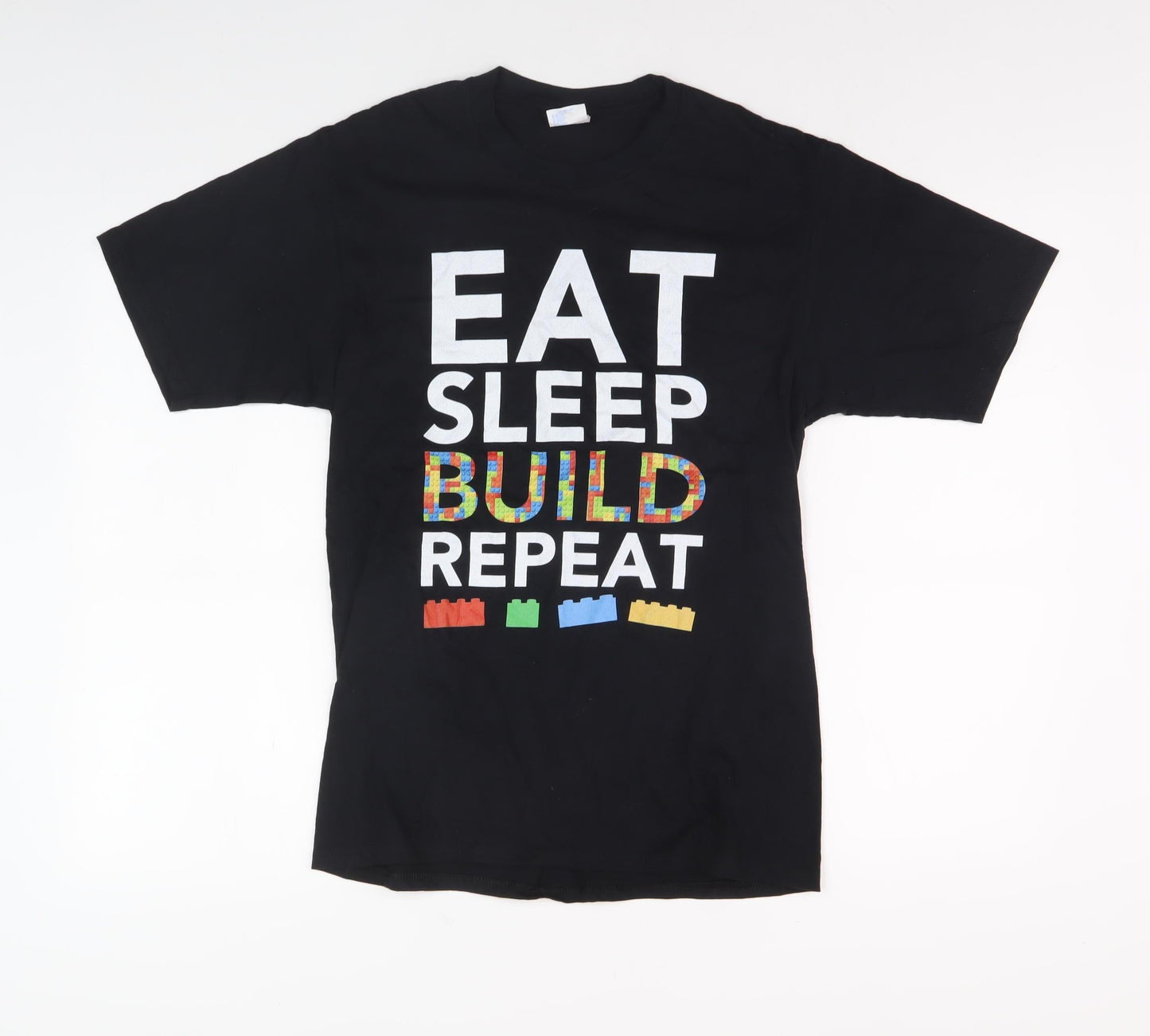 Port & Company Men's Black Graphic Print T-Shirt S