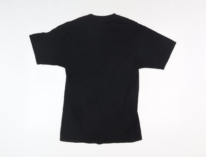 Port & Company Men's Black Graphic Print T-Shirt S