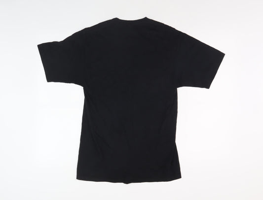 Port & Company Men's Black Graphic Print T-Shirt S