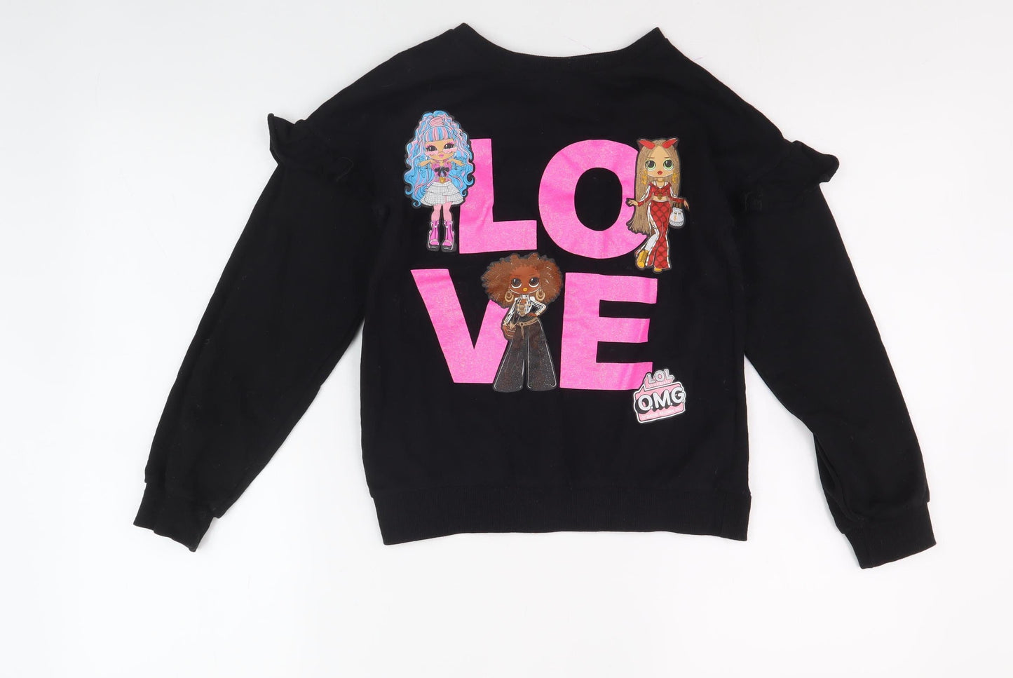 L.O.L Surprise! Girls Black Pullover Sweatshirt 10 Years