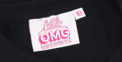 L.O.L Surprise! Girls Black Pullover Sweatshirt 10 Years