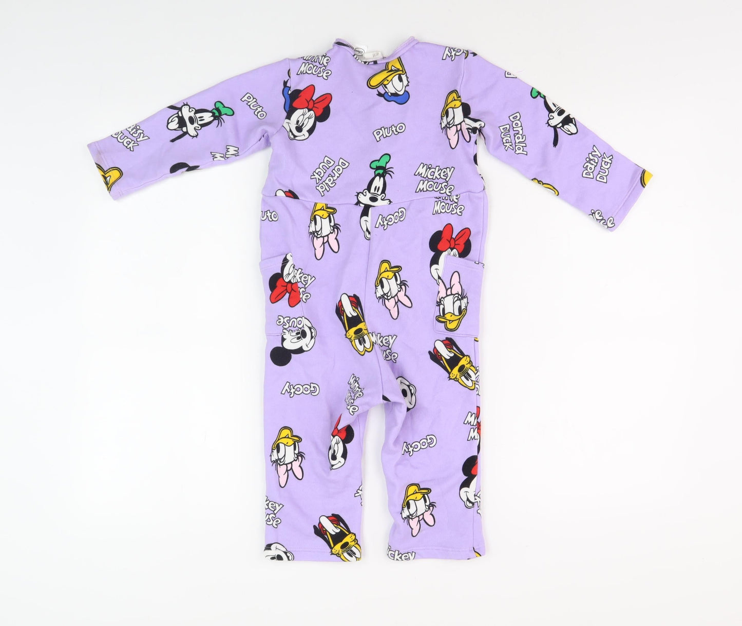 H&M Disney Unisex Purple Babygrow 24M - Mickey Mouse