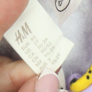 H&M Disney Unisex Purple Babygrow 24M - Mickey Mouse