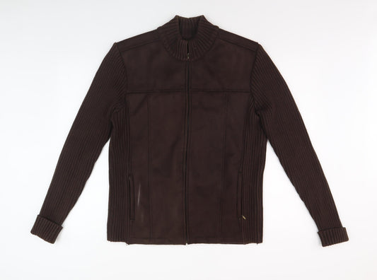 B.C. Clothing Men's Brown XL Basic Casual Jacket