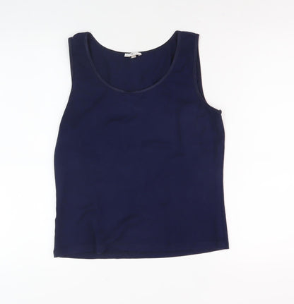 Womens UK Size M CC Blue Basic Tank