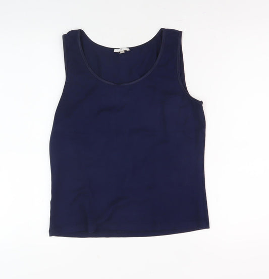 Womens UK Size M CC Blue Basic Tank